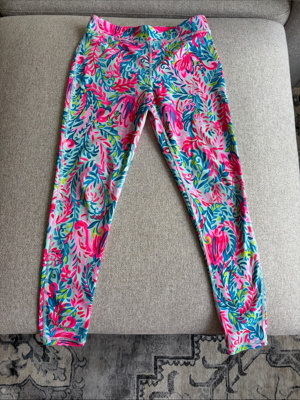 Girls' Bright Floral Leggings size 8-10